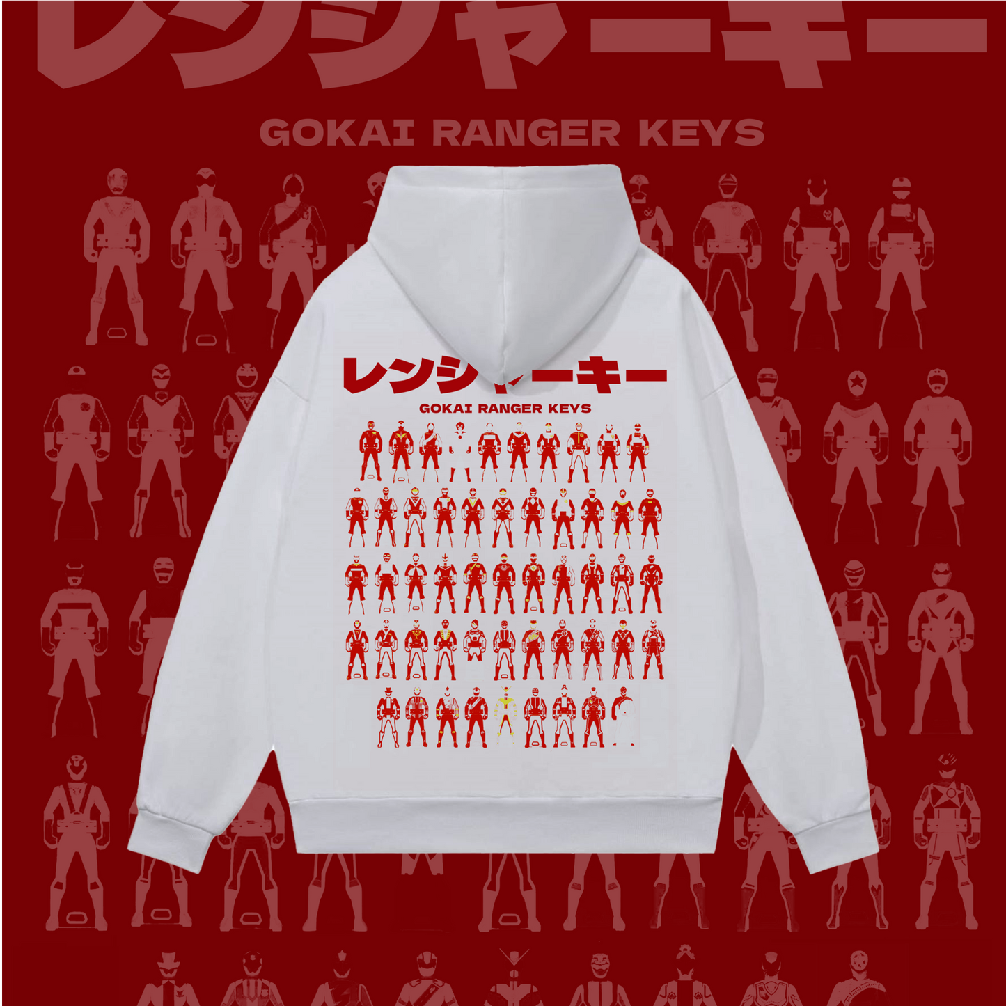 PMC24 | GOKAIGER 「ゴーカイジャー 」HOODIE WHITE Ver.